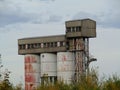 View of the old abandoned silo Royalty Free Stock Photo
