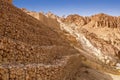 View of the old abandoned village in the middle of the Sahara Desert, Tunisia, Africa Royalty Free Stock Photo