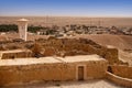 View of the old abandoned village in the middle of the Sahara Desert, Tunisia, Africa Royalty Free Stock Photo