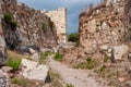 View of the old ancient crusader castle in the historic city of Byblos. The city is a UNESCO World Heritage Site. Lebanon Royalty Free Stock Photo