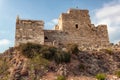 View of the old ancient crusader castle in the historic city of Byblos. The city is a UNESCO World Heritage Site. Lebanon Royalty Free Stock Photo