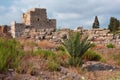 View of the old ancient crusader castle in the historic city of Byblos. The city is a UNESCO World Heritage Site. Lebanon Royalty Free Stock Photo