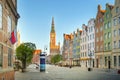 View of the old architecture of the city of GdaÃâsk