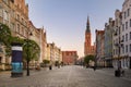 View of the old architecture of the city of GdaÃâsk