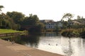 view old bridge over river Teith at Callander Royalty Free Stock Photo
