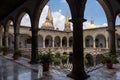 View from an old building to Guadalajara Cathedral towers in Jalisco, Mexico