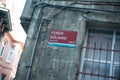 View of the old buildings in Istanbul. Balat District, Turkey