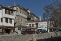 View of the old Bulgarian town with traditional houses, Melnik