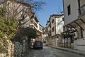 View of the old Bulgarian town with traditional houses, Melnik Royalty Free Stock Photo