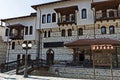 View of the old Bulgarian town with traditional houses, Melnik Royalty Free Stock Photo