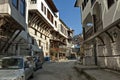 View of the old Bulgarian town with traditional houses, Melnik Royalty Free Stock Photo