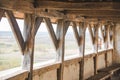 View of old castle balcony Royalty Free Stock Photo