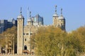 Old castle in london Royalty Free Stock Photo