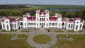 View on the old castle-palace Puslovsky, Kossovo, Belarus