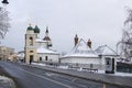 view of old Cathedral Church Maksima Blazennogo, Moscow, Russia