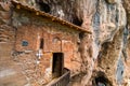 Old rock cave church near Struga,Ohrid lake Royalty Free Stock Photo