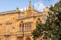 view on a old chruch in the ancient town mdina, malta island