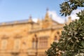 view on a old chruch in the ancient town mdina, malta island