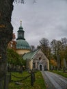 View of old church against cloudy sky Royalty Free Stock Photo