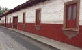 View of old church architecture in patzcuaro michoacan mexico Royalty Free Stock Photo