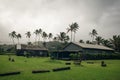 A view of the old church at Keanae Point on Maui, Hawaii. Royalty Free Stock Photo