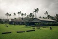 A view of the old church at Keanae Point on Maui, Hawaii. Royalty Free Stock Photo