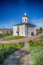 View of an old temple in the Russian city of Smolensk