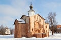 View of old church in Veliky Novgorod, Russia Royalty Free Stock Photo