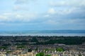 View of the old city from Calton Hill, Edinburgh, Scotland Royalty Free Stock Photo