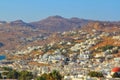 View of the old city on the island of Mykonos, Greece