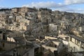 View of the old city of Matera, also known as \