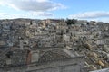 View of the old city of Matera, also known as \