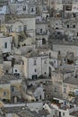 View of the old city of Matera, also known as \