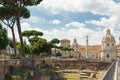 View of old cozy street in Rome, Italy. Architecture and landmark of Rome. Royalty Free Stock Photo