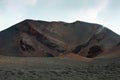 View of the old crater of Etna volcano