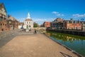 View of the old custom house at King`s Lynn, Norfolk Royalty Free Stock Photo