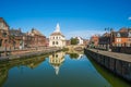 View of the old custom house at King`s Lynn, Norfolk Royalty Free Stock Photo