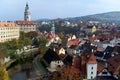 View of the old European town on a sunny day