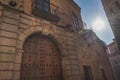 View of an old facade in the streets of Toledo Spain Royalty Free Stock Photo