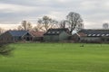 View at old farm near the the village of Olburgen