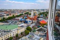 View from the Old Ferris Wheel in Vienna, Austria Royalty Free Stock Photo