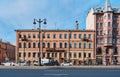 A view of the old former profitable house on Ligovsky Prospekt, built in the Eclecticism style in 1873, landmark