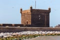 View of the old fortress of the Essaouira on a sunny summer day. Morocco Royalty Free Stock Photo