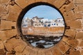 View of the old fortress of Essaouira on a sunny summer day at Essaouira, Morocco Royalty Free Stock Photo