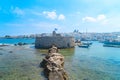 Old fortress in Naoussa, Paros island Royalty Free Stock Photo