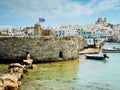 Old fortress in Naoussa, Paros island Royalty Free Stock Photo