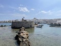 Old fortress in Naoussa, Paros island Royalty Free Stock Photo