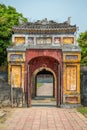 View of Old Gate at the Imperial City of Hue Royalty Free Stock Photo