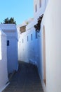 View on the old Greek street, Rhodes, Greece