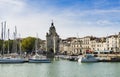 View of the old harbour of the French city of La Rochelle.